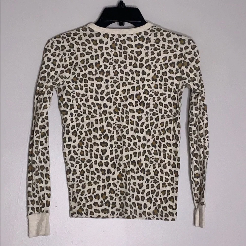 Gap Kids Sleepwear Cheetah print long sleeve shirt girls 14